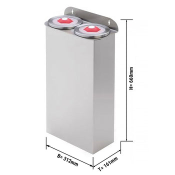 Zestaw podwójnych dozowników kubków - plastik - wersja dodatkowa - Prime Gastro