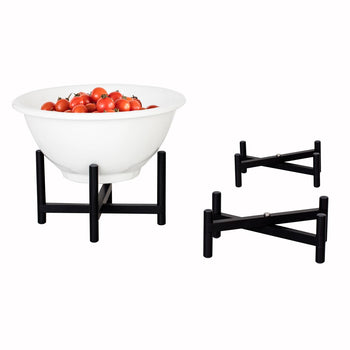 (3 sztuki) Stojak bufetowy - składany - wysokość: 70 mm - czarny - odpowiedni do talerzy i półmisków od 210 mm - Prime Gastro