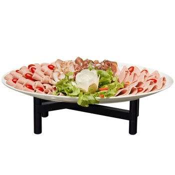 (3 sztuki) Stojak bufetowy - składany - wysokość: 70 mm - czarny - odpowiedni do talerzy i półmisków od 210 mm - Prime Gastro