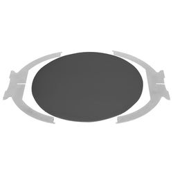 Stojak bufetowy - Octopus - Okrągły - Ø 302mm - Wys.: 160mm - stal nierdzewna - Czarny - z szybą z pleksi