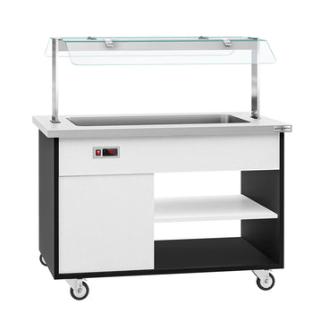 Wózek bufetowy ciepły DANZIG - 1300mm - dla 3x GN 1/1 - Prime Gastro