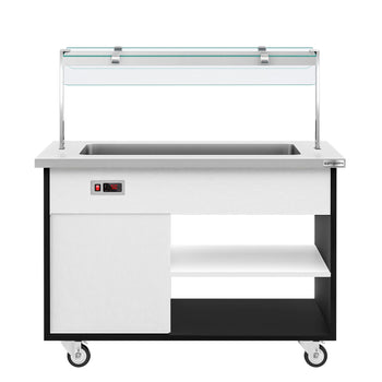 Wózek bufetowy ciepły DANZIG - 1300mm - dla 3x GN 1/1 - Prime Gastro