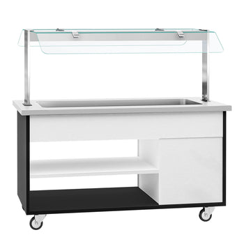 Wózek bufetowy ciepły DANZIG - 1600mm - dla 4x GN 1/1 - Prime Gastro