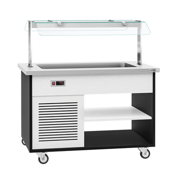 Wózek bufetowy zimny DANZIG - 1300 mm - dla 3x GN 1/1 - Prime Gastro