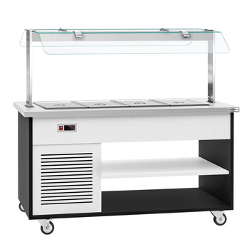 Wózek bufetowy zimny DANZIG - 1600 mm - dla 4x GN 1/1 - Prime Gastro