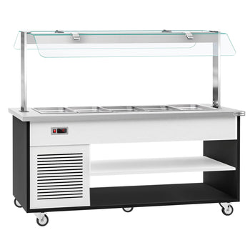 Wózek bufetowy zimny DANZIG - 1900 mm - dla 5x GN 1/1 - Prime Gastro