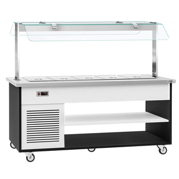 Wózek bufetowy zimny DANZIG - 1900 mm - dla 5x GN 1/1 - Prime Gastro