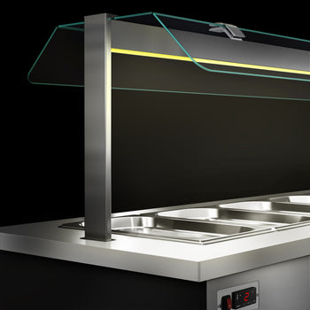 Wózek bufetowy zimny DANZIG - 1600 mm - dla 4x GN 1/1 - Prime Gastro