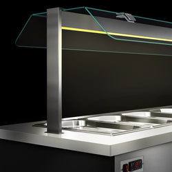 Wózek bufetowy ciepły DANZIG - 1300mm - dla 3x GN 1/1