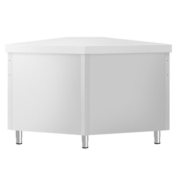 Narożna szafka robocza KOPENHAGEN - 1001 mm - 90° na zewnątrz - stal nierdzewna - Prime Gastro