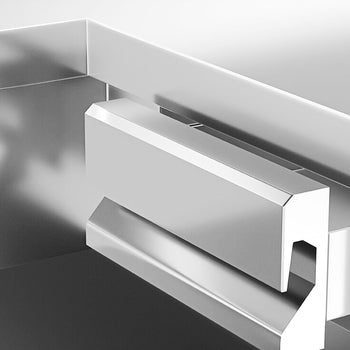 Lada Kasowa KOPENHAGEN - 1240mm - Lewa - Stal nierdzewna - Prime Gastro