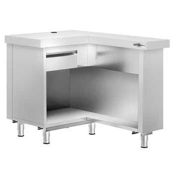 Lada kasowa KOPENHAGEN - 1240 mm - prawa - stal nierdzewna - Prime Gastro