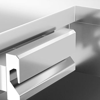 Lada kasowa KOPENHAGEN - 1240 mm - prawa - stal nierdzewna - Prime Gastro