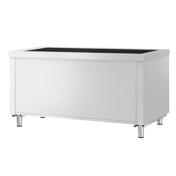 Lada bufetowa KOPENHAGEN - 1560 mm - z płytą grzewczą - stal nierdzewna - Prime Gastro
