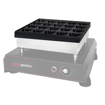 Blacha do pieczenia gofrownicy BWERM25 - Forma: Serce bąbelkowe - Prime Gastro