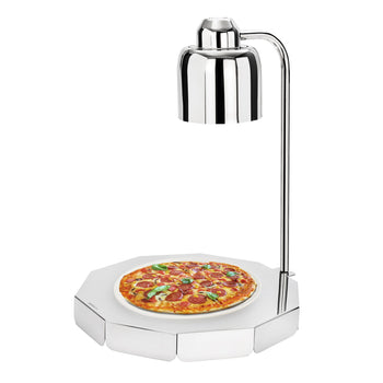 Lampa grzewcza do bufetu – 250 W – okrągła – srebrna - Prime Gastro