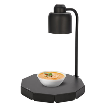 Lampa grzewcza do bufetu – 250 W – okrągła – czarna - Prime Gastro