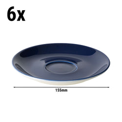 (6 sztuk) BART COLOUR CAFE - spodek do cappuccino - Ø 155 mm - niebieski