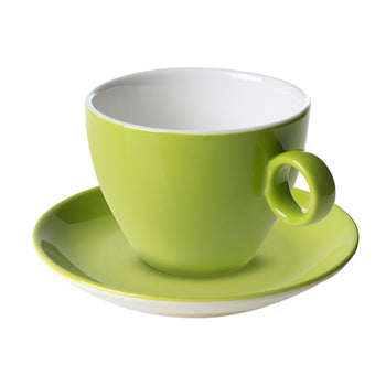 (6 sztuk) BART COLOUR CAFE - spodek do cappuccino - Ø 155 mm - limonka - Prime Gastro