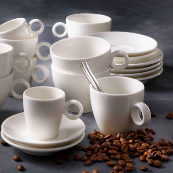 (6 sztuk) BART - Filiżanka do espresso - 65 ml - kość słoniowa - Prime Gastro