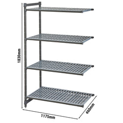 CAMBRO | Camshelving® - Basics Plus - regał nadstawny - 1175 mm - z 4 półkami z otworami