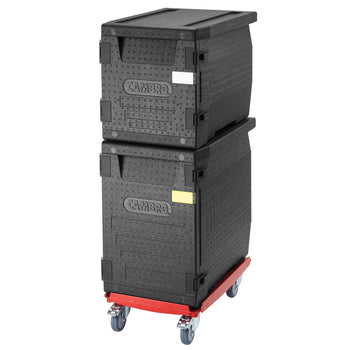 CAMBRO | CAMDOLLY® - Wózek transportowy - odpowiedni do wszystkich pojemników EPP GN 1/1 - Czerwony - Prime Gastro