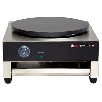 Naleśnikarka - z 1 płytą Ø 400 mm włącznie z rozrzutnikiem ciasta naleśnikowego - Prime Gastro