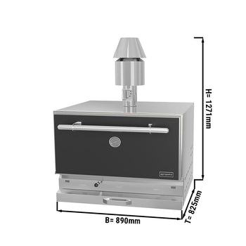 Węgiel drzewny - Piec do grillowania na węgiel drzewny - czarny - Prime Gastro