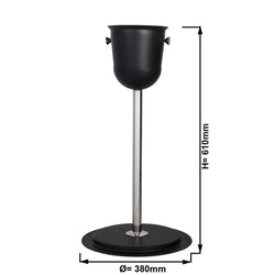 Stojak do chłodzenia wina/szampana - czarny