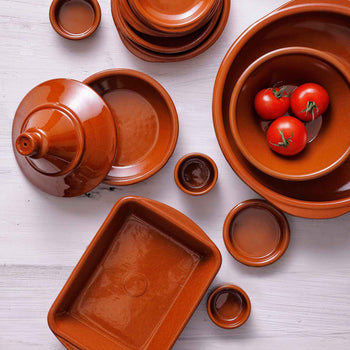 (6 sztuk) CLASSICO - Tapas naczynie do piekarnika - 24 x 14 x 4 cm - Brązowy - Prime Gastro