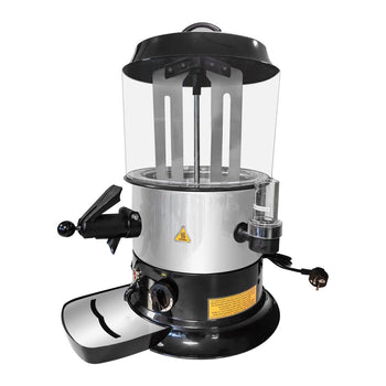 Dozownik czekolady - 9 litrów - czarny/srebrny - Prime Gastro