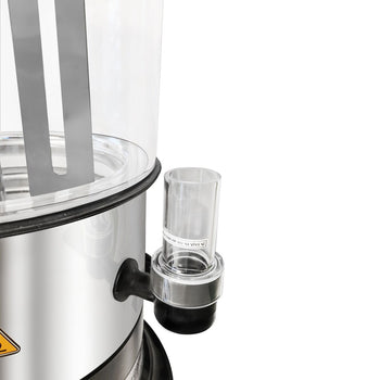 Dozownik czekolady - 9 litrów - czarny/srebrny - Prime Gastro