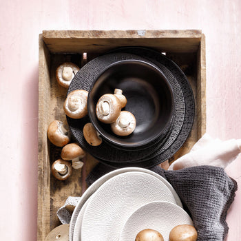 (6 sztuk) CUBICAL - Coupe talerz płaski - Ø 270mm - Czarny - Prime Gastro