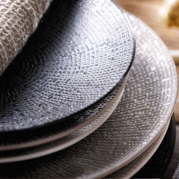 (6 sztuk) CUBICAL - Coupe talerz płaski - Ø 270mm - Czarny - Prime Gastro