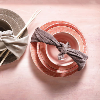 (6 sztuk) CUBICAL - Coupe talerz płaski - Ø 160mm - Różowy - Prime Gastro