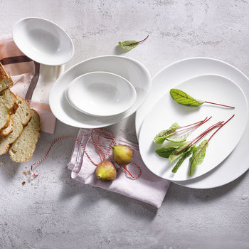 (6 sztuk) WHITE DELIGHT - Płaski talerz Coupe - Ø 320 mm - Biały - Prime Gastro