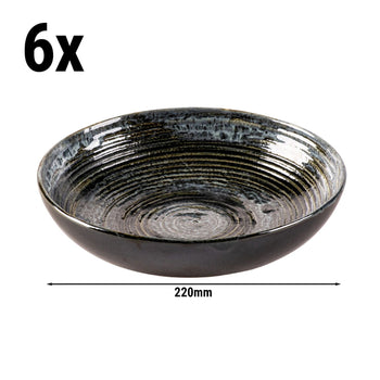 (6 sztuk) METALLIC - Coupe talerz głęboki - Ø 220mm - srebrny - Prime Gastro