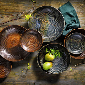 (6 sztuk) METALLIC - Coupe talerz głęboki - Ø 150mm - Zielony - Prime Gastro