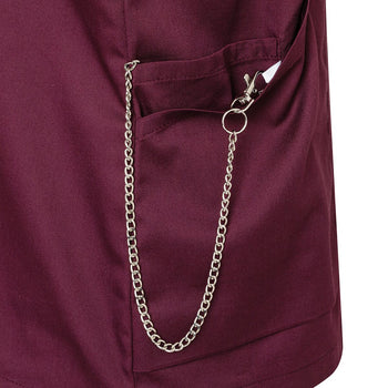 KARLOWSKY | Tunika damska z krótkim rękawem Essential - Oberżyna - Rozmiar: 56 - Prime Gastro