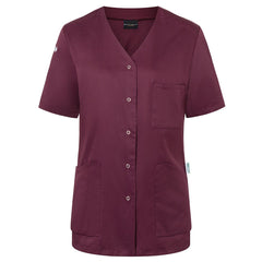 (6 pieces) KARLOWSKY | Women's Short Sleeve Tunic Essential - Aubergine Color - Size: 34