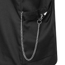 (6 sztuk) KARLOWSKY | Tunika damska z krótkim rękawem Essential - Czarna - Rozmiar: 40