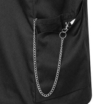 (6 sztuk) KARLOWSKY | Tunika damska z krótkim rękawem Essential - Czarna - Rozmiar: 42 - Prime Gastro