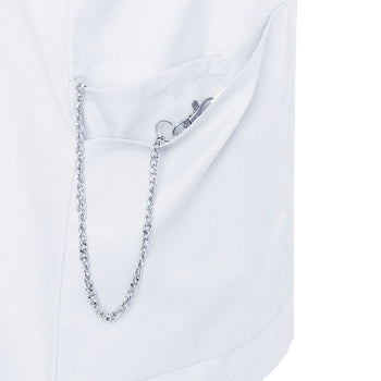 (6 sztuk) KARLOWSKY | Tunika damska z krótkim rękawem Essential - Biała - Rozmiar: 46 - Prime Gastro