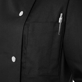 KARLOWSKY | Greta damska bluza kucharska - Czarny - Rozmiar: 58 - Prime Gastro