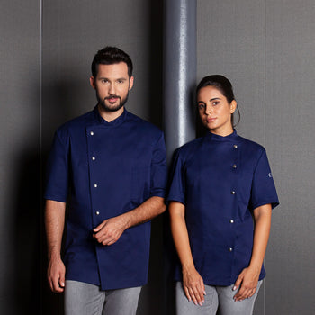 KARLOWSKY | Damska bluza kucharska Greta - Granatowa - Rozmiar: 56 - Prime Gastro