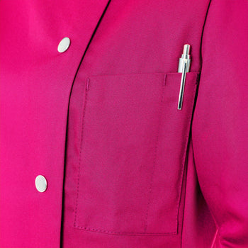 KARLOWSKY | Greta damska bluza kucharska - Różowy - Rozmiar: 58 - Prime Gastro