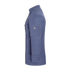 KARLOWSKY | Damska bluza kucharska Styl dżinsowy - Niebieski w stylu Vintage - Rozmiar: 34