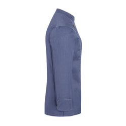 KARLOWSKY | Damska bluza kucharska Styl dżinsowy - Niebieski w stylu Vintage - Rozmiar: 34