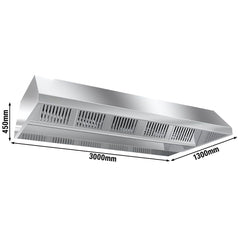 Ceiling hoods - depth 1300 - including motor