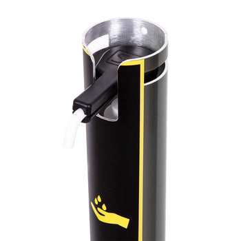 Dozownik płynu dezynfekującego i mydła - uruchamiany nożnie - 1400 ml - aluminium - Prime Gastro